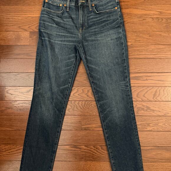 Madewell Women’s Tomboy Straight 27 Tall Dark Wash Jeans NWT - Picture 2 of 7
